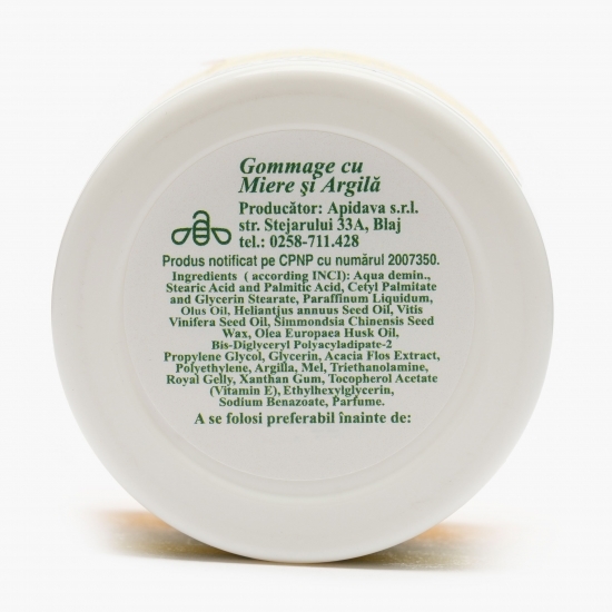 Gomaj cu miere, argilă și extract din sâmburi de măsline 50ml